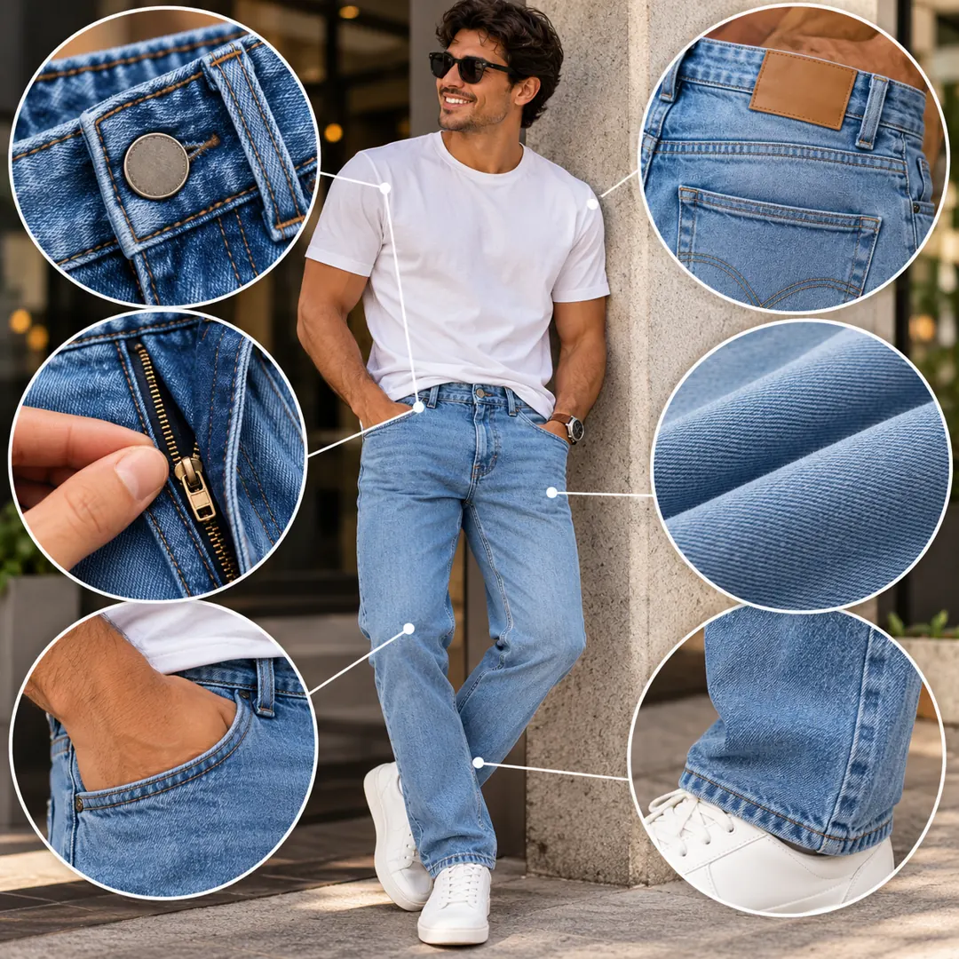 Calça Jeans Masculina Em Elastano Premium (COMPRE 1 LEVE 3)